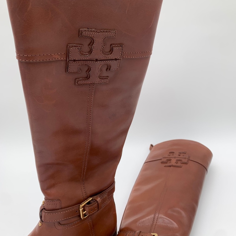 Tory Burch Tan Over the Knee Boots